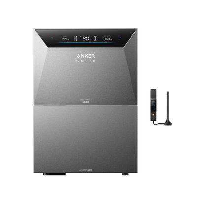 Kit anker solix solarbank 4 e5000 pro met bp5000 uitbreidingsbatterij