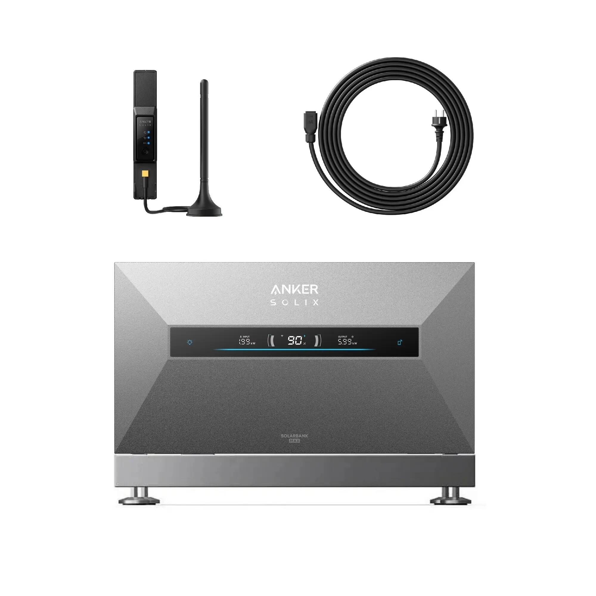 ANKER Sada SOLIX Solarbank Max AC s montážní základnou a Smart Meter 1fázový