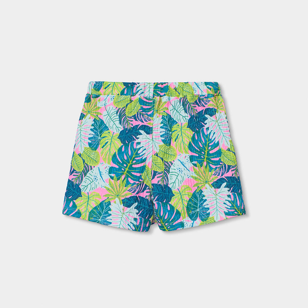 Falda de Punto para Niña con Estampado Tropical Multicolor 2/4