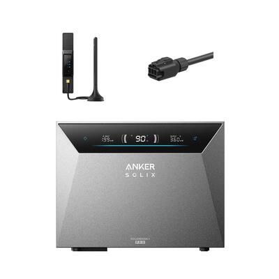 Kit anker solix solarbank 4 e5000 pro met vaste netaansluiting