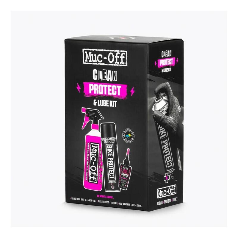 Kit întreținere Muc-Off Clean, Protect și All Weather Lube