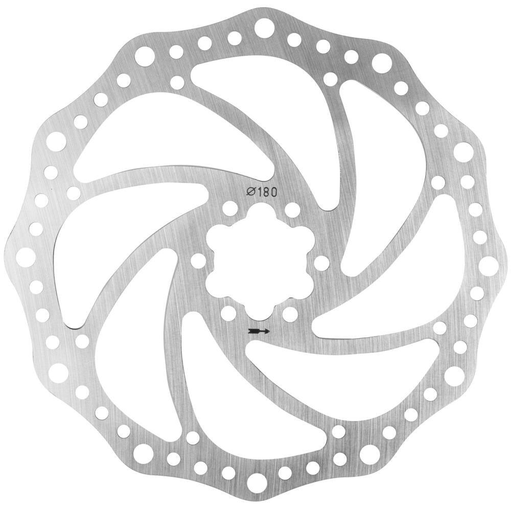 Messingschlager Bremsscheibe BD-180 Ø=180mm, M-WAVE, Edelstahl, 6-Loch, silber 2/3
