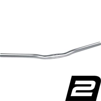 Ergotec Bügel LADY TOWN, 30°, Ø = 25,4mm, Aluminium, silber, SL 2