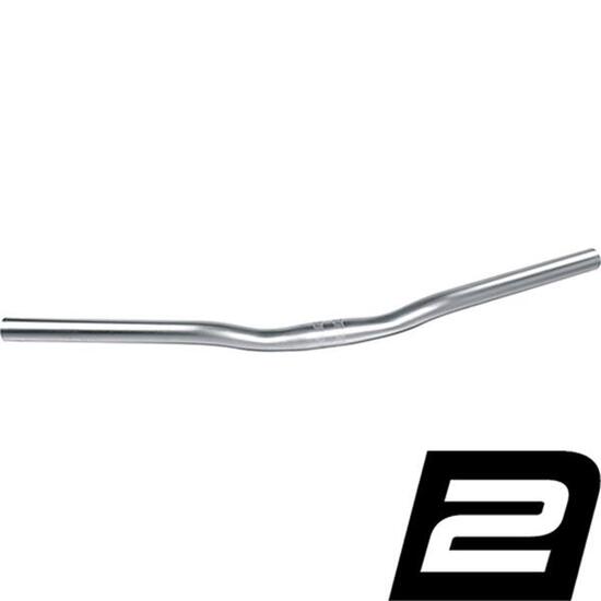 Ergotec Bügel LADY TOWN, 30°, Ø = 25,4mm, Aluminium, silber, SL 2