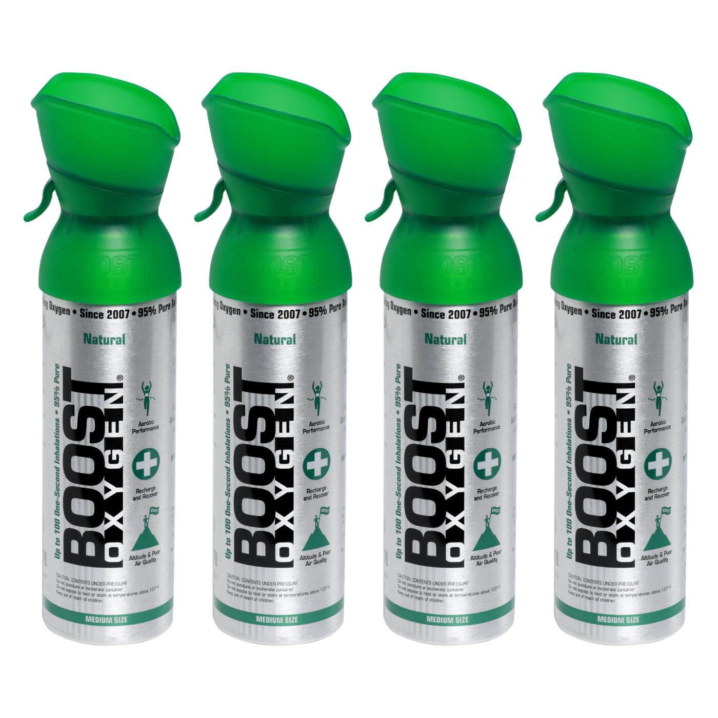 BOOST OXYGEN Doplňkový kyslík v plechovce Přírodní, malý, 4x3L