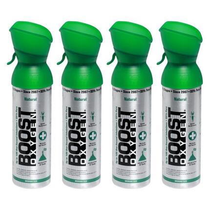 Boost Oxygen oxygène supplémentaire en bombe Naturel Petit 4x3L