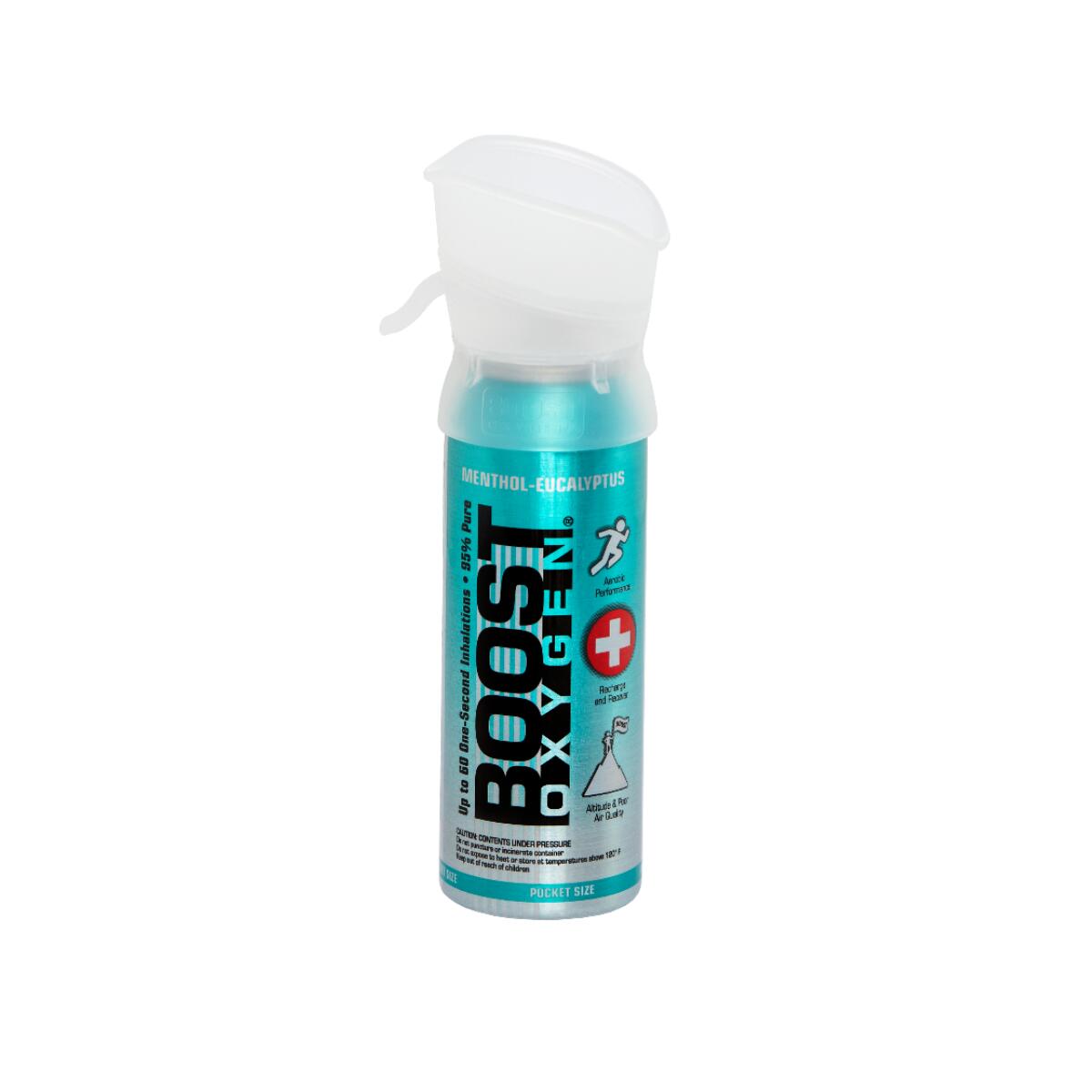 BOOST OXYGEN Doplňkový kyslík v plechovce Mentol Eukalyptus, malý, 3L