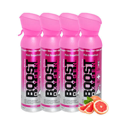 Boost Oxygen oxygène supplémentaire en bombe Pamplemousse Rose Moyen 4x5L