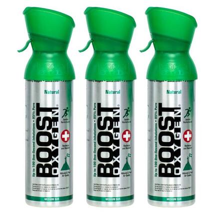 Boost Oxygen oxygène supplémentaire en bombe Naturel Petit 3x3L