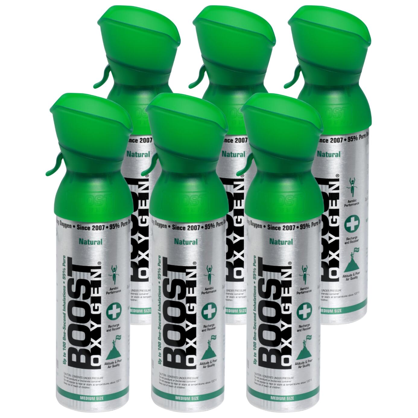 BOOST OXYGEN Doplňkový kyslík v plechovce Přírodní, malý, 6x3L