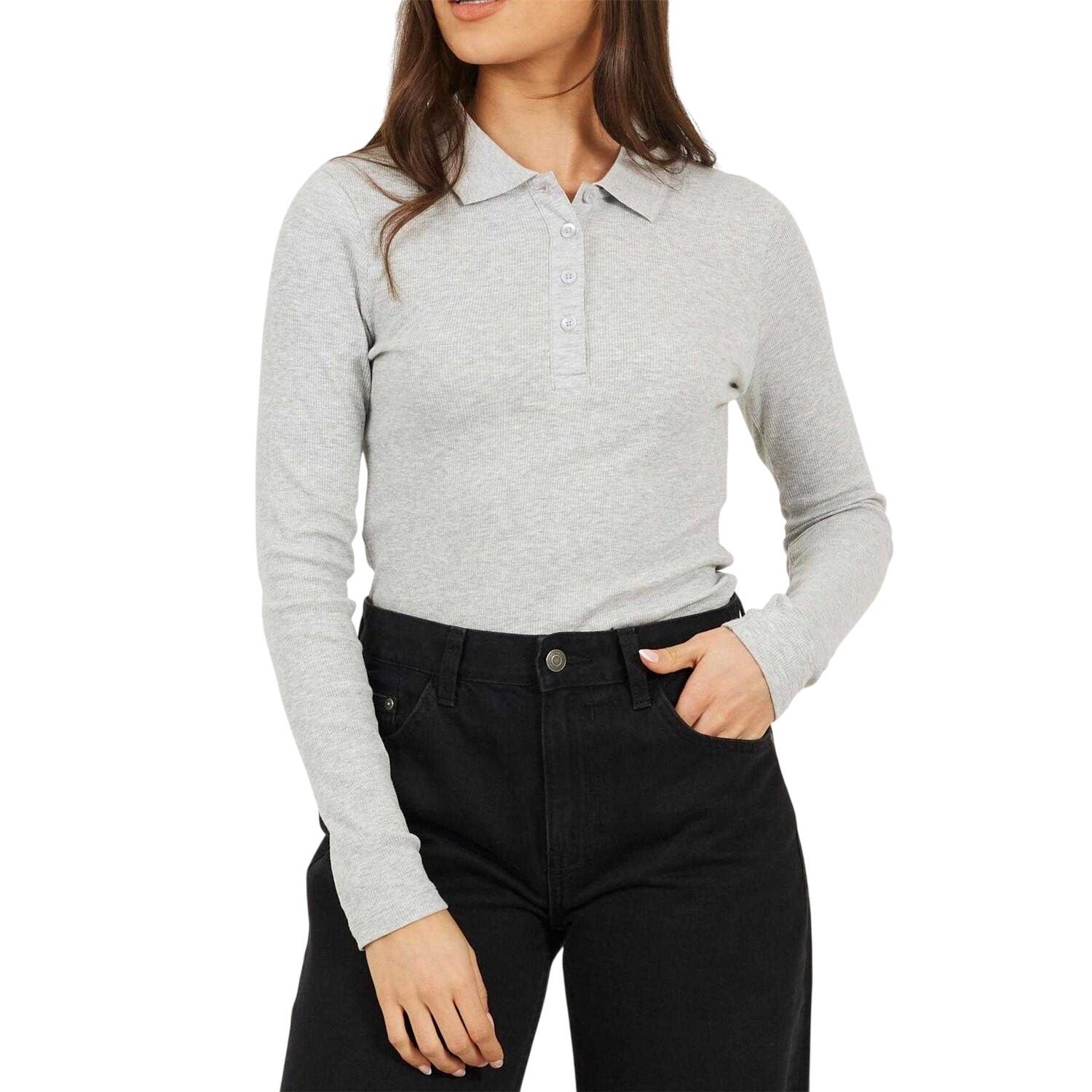 Brave Soul Womens/Ladies Ribbed Polo Shirt