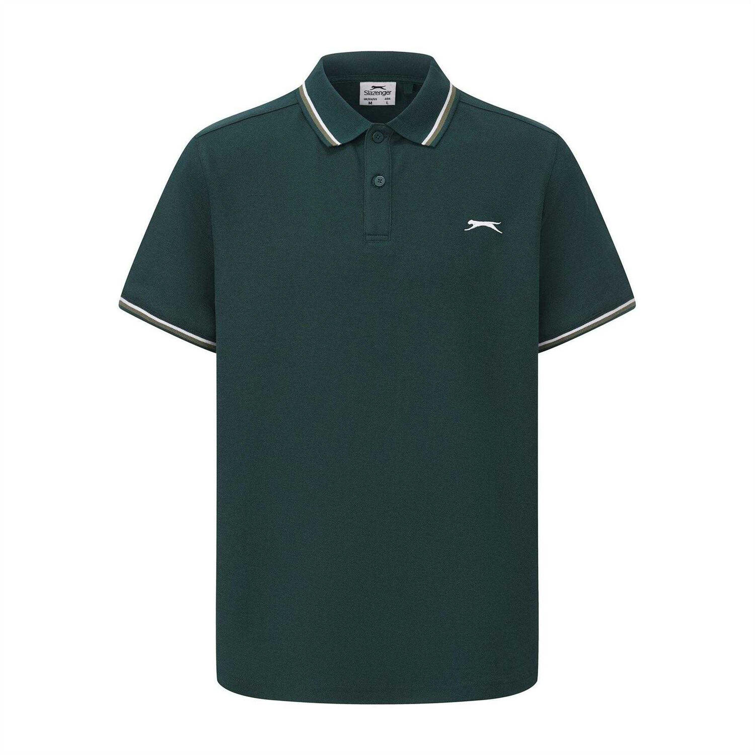 Slazenger Mens Contrast Tipped Polo Shirt