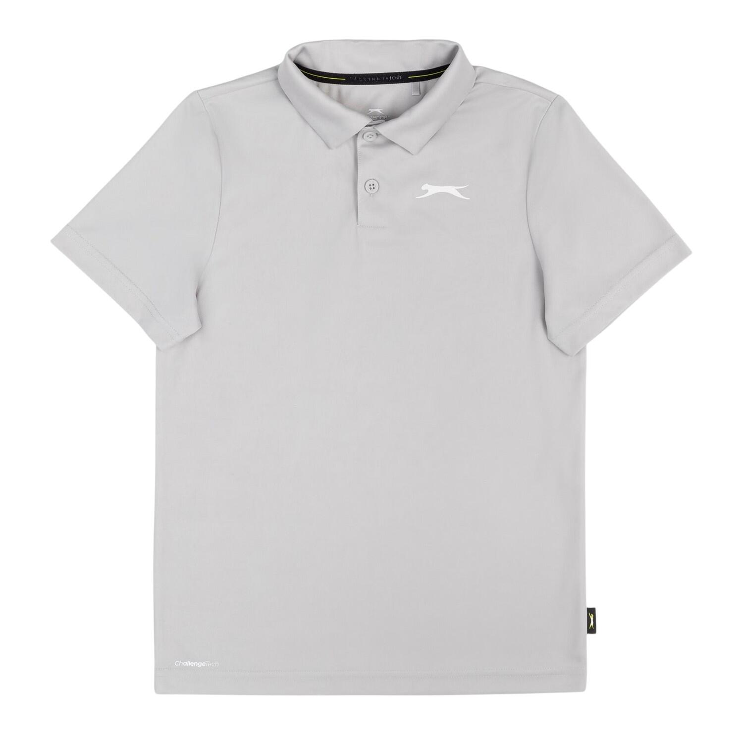 Slazenger Childrens/Kids Solid Logo Short-Sleeved Polo Shirt