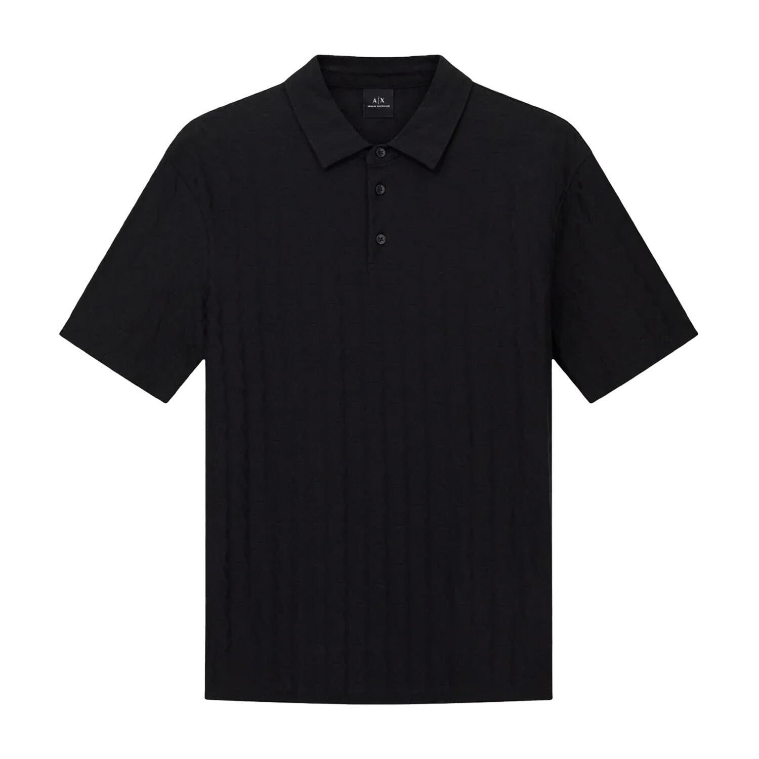Armani Exchange Mens Geometric Collared Polo Shirt