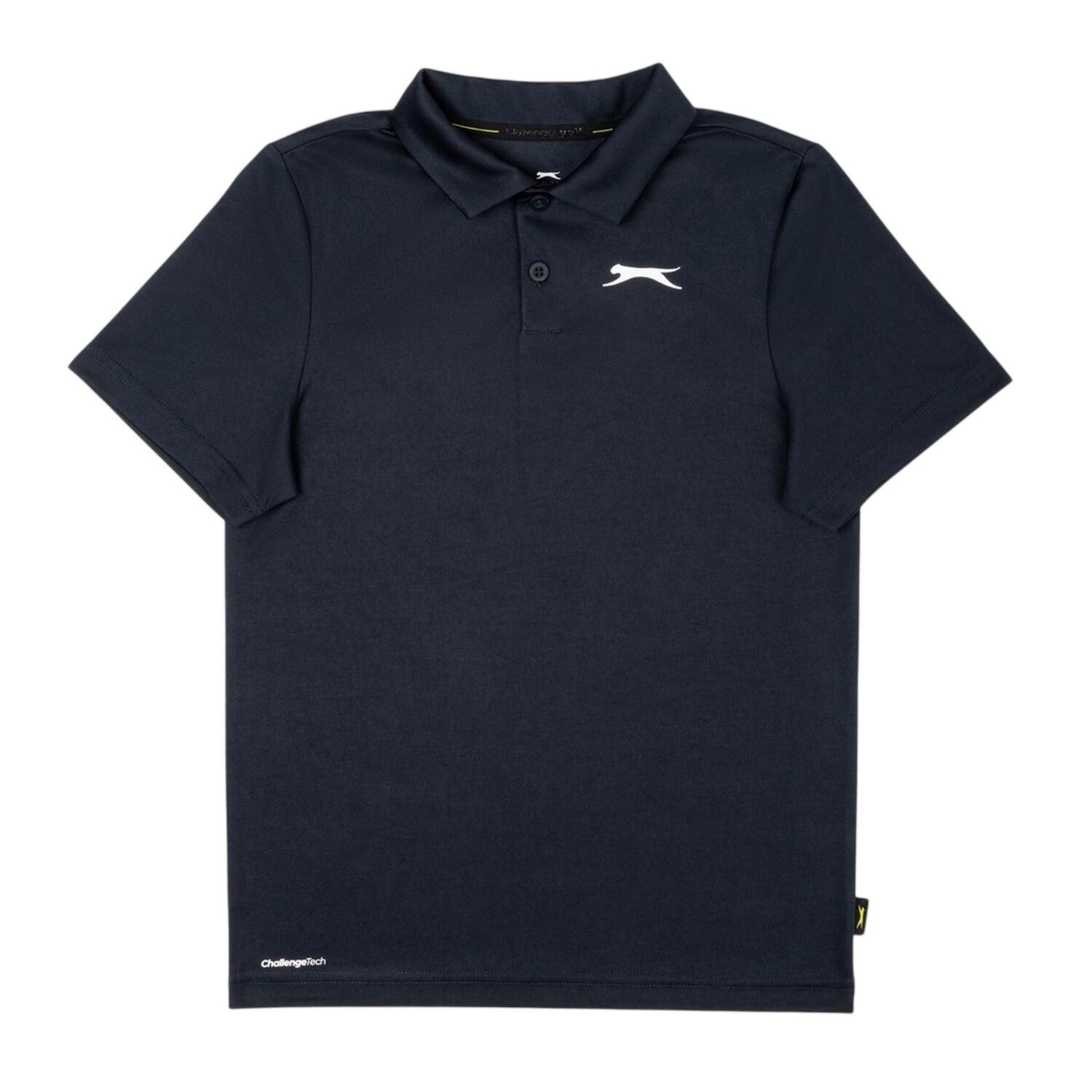 Slazenger Childrens/Kids Solid Logo Short-Sleeved Polo Shirt