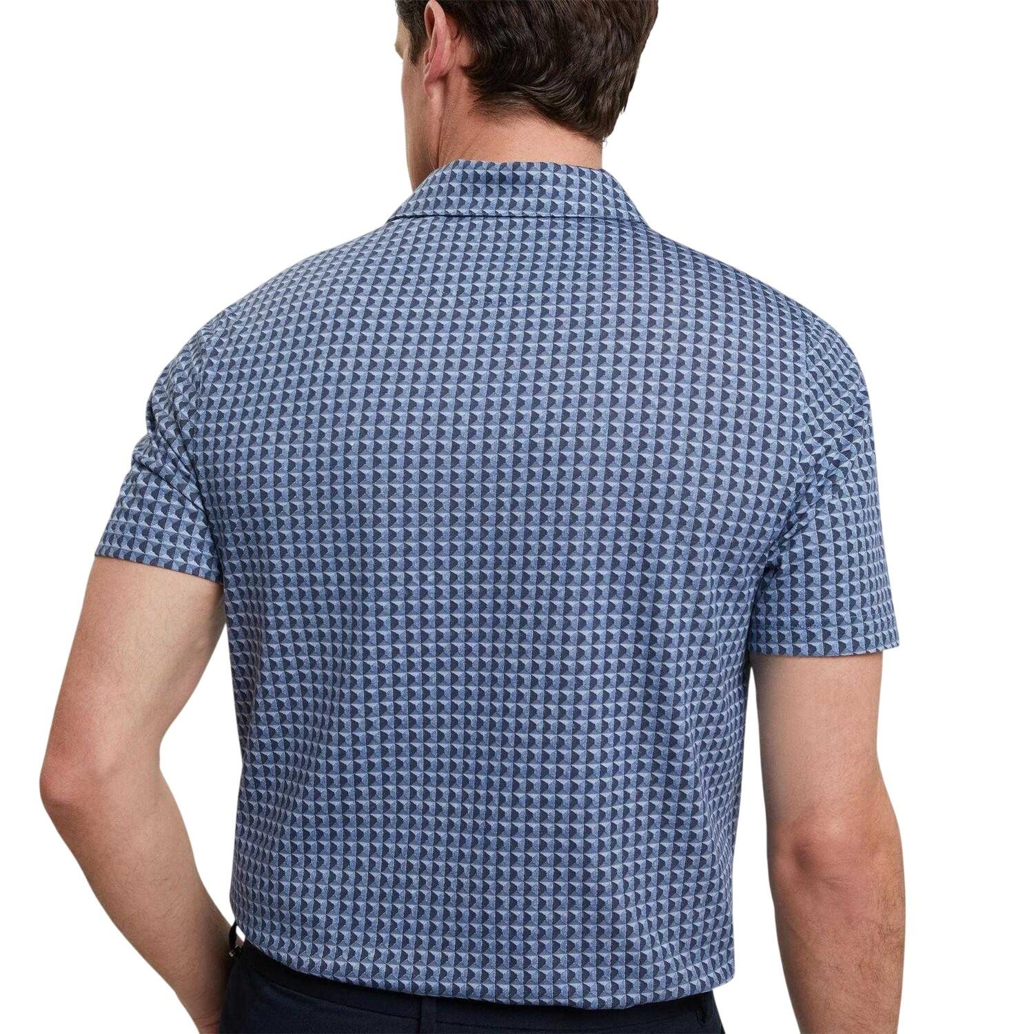 Ted Baker Mens Geometric Short-Sleeved Polo Shirt