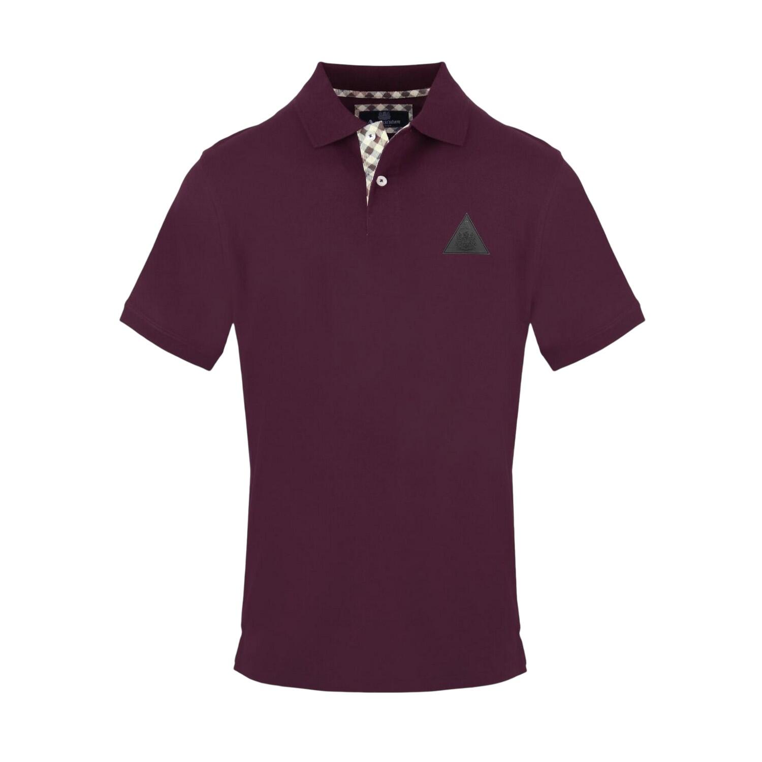 Aquascutum Mens Triangle Logo Polo Shirt