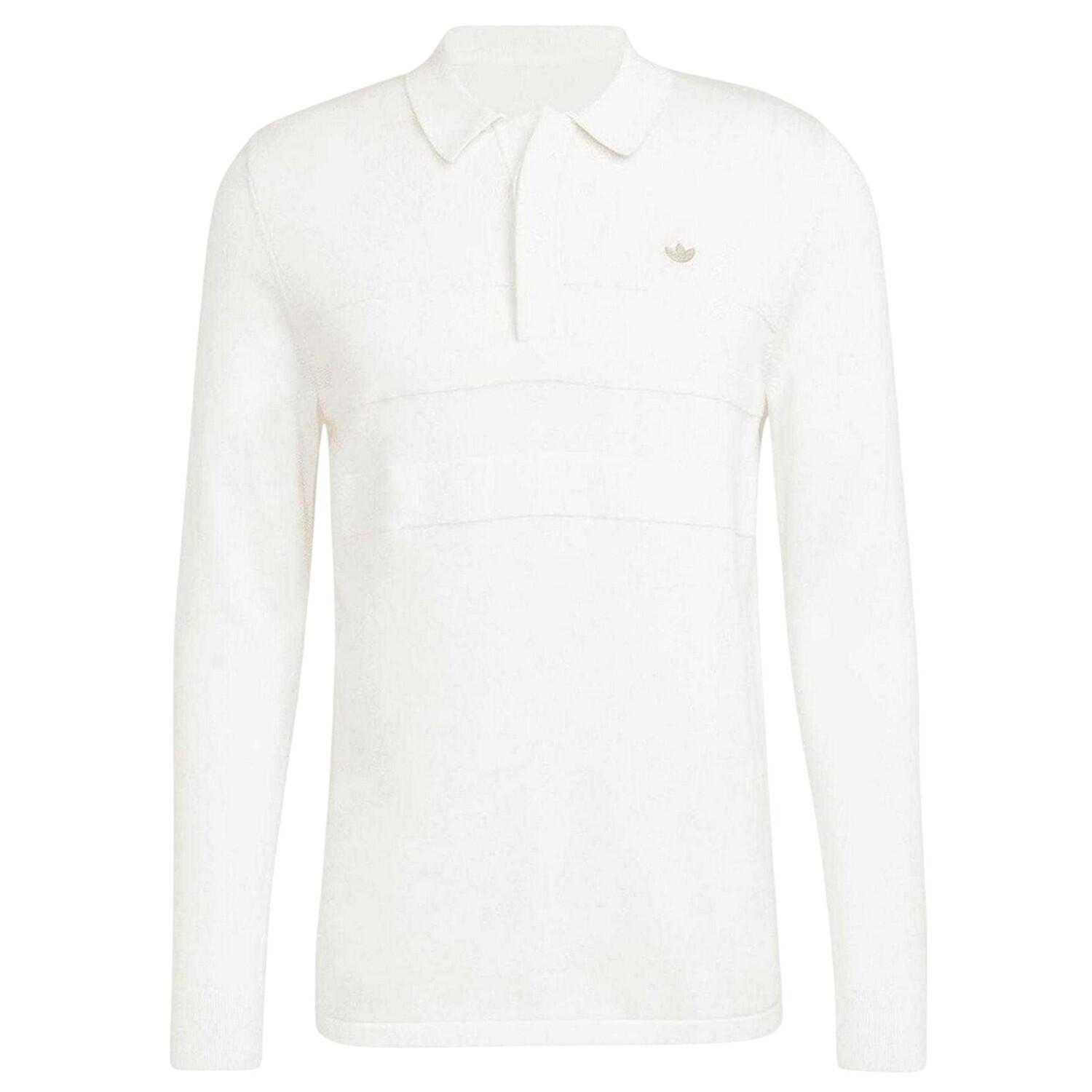 Adidas Mens Originals Premium Long-Sleeved Polo Shirt