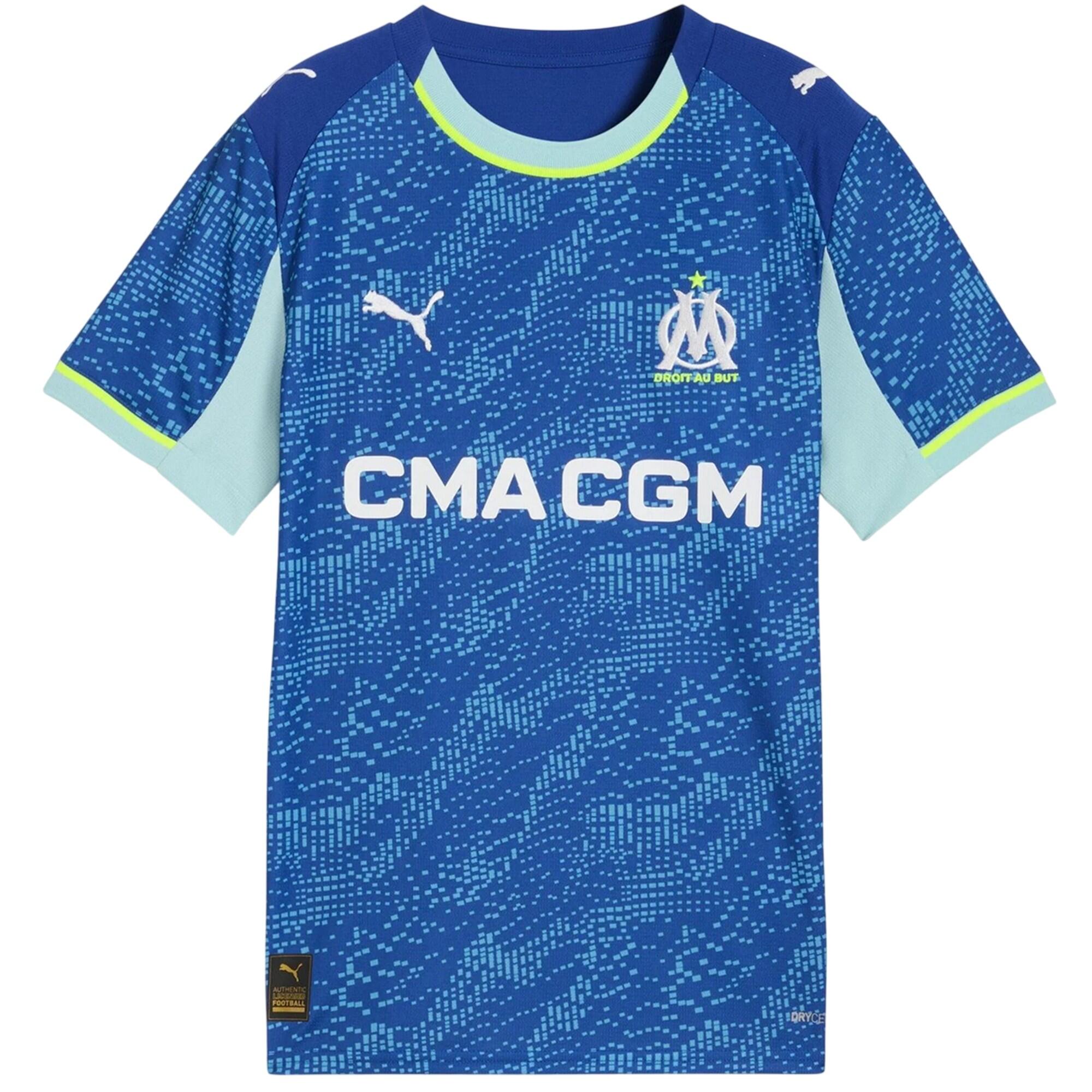 Puma Childrens/Kids 2025/2026 Olympique De Marseille FC Third Jersey