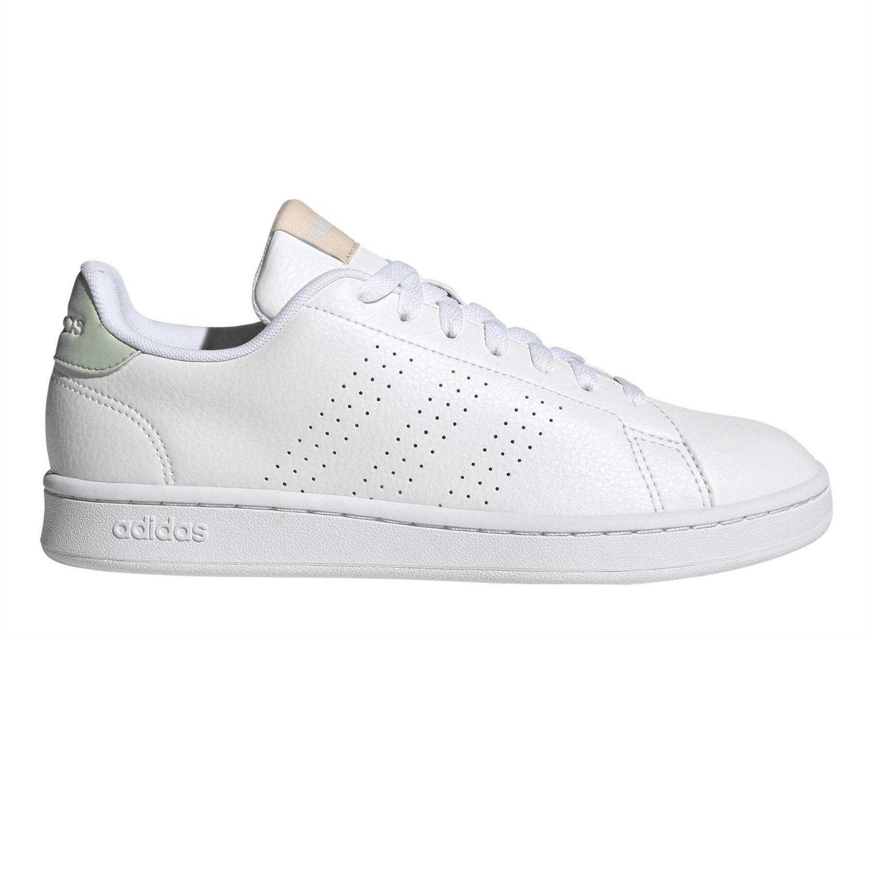 Adidas Womens/Ladies Advantage Logo Lace Up Flat Trainers