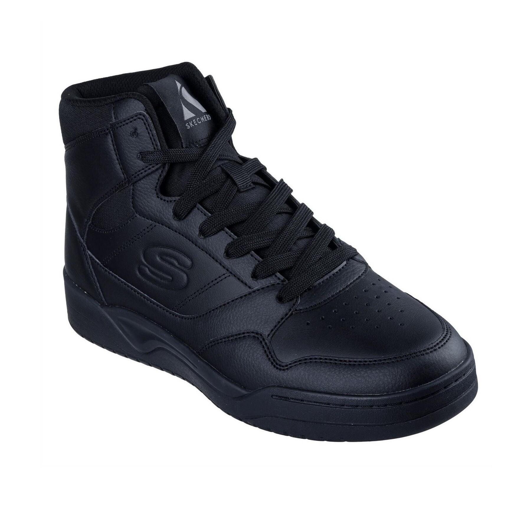 Skechers Mens Overlay High Top Trainers
