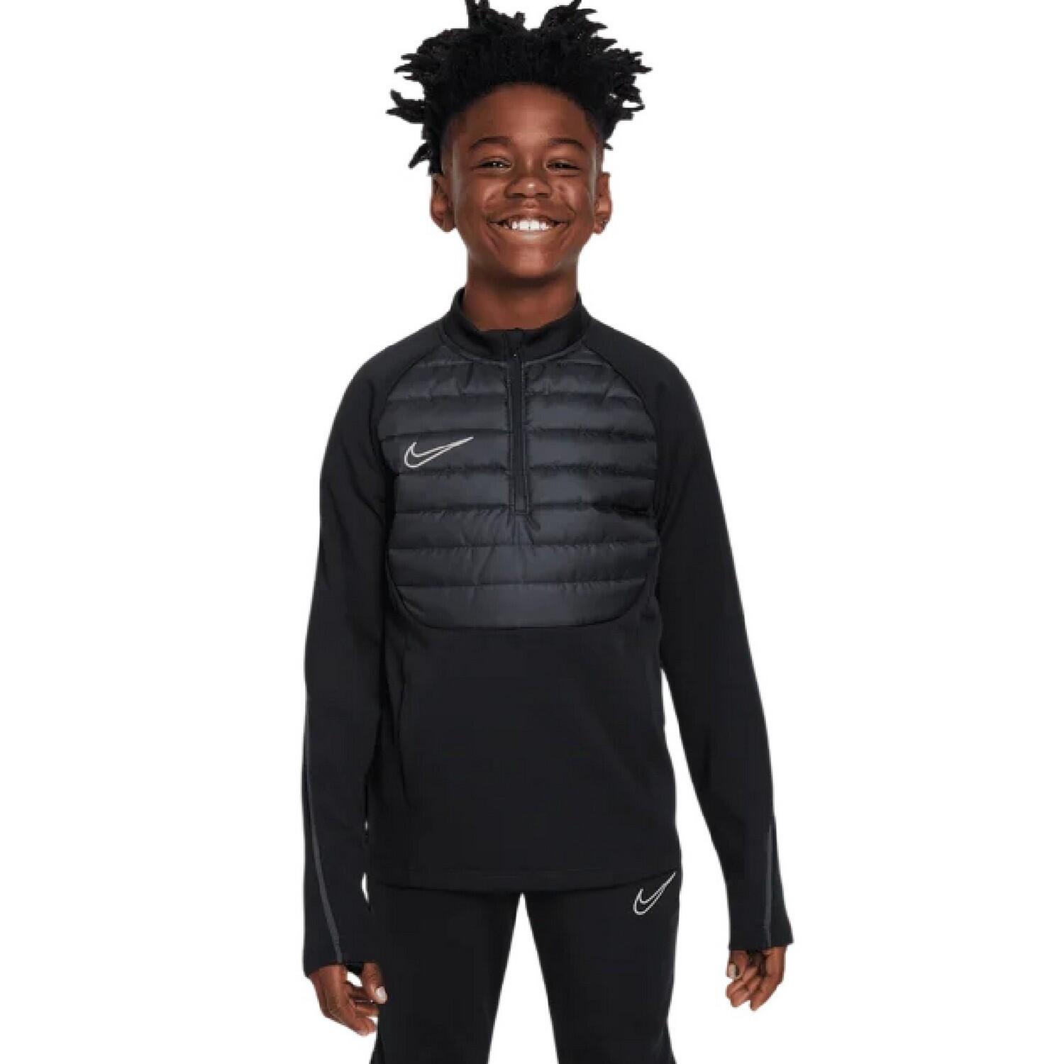 Nike Childrens/Kids Swoosh Raglan Long-Sleeved Drill Top