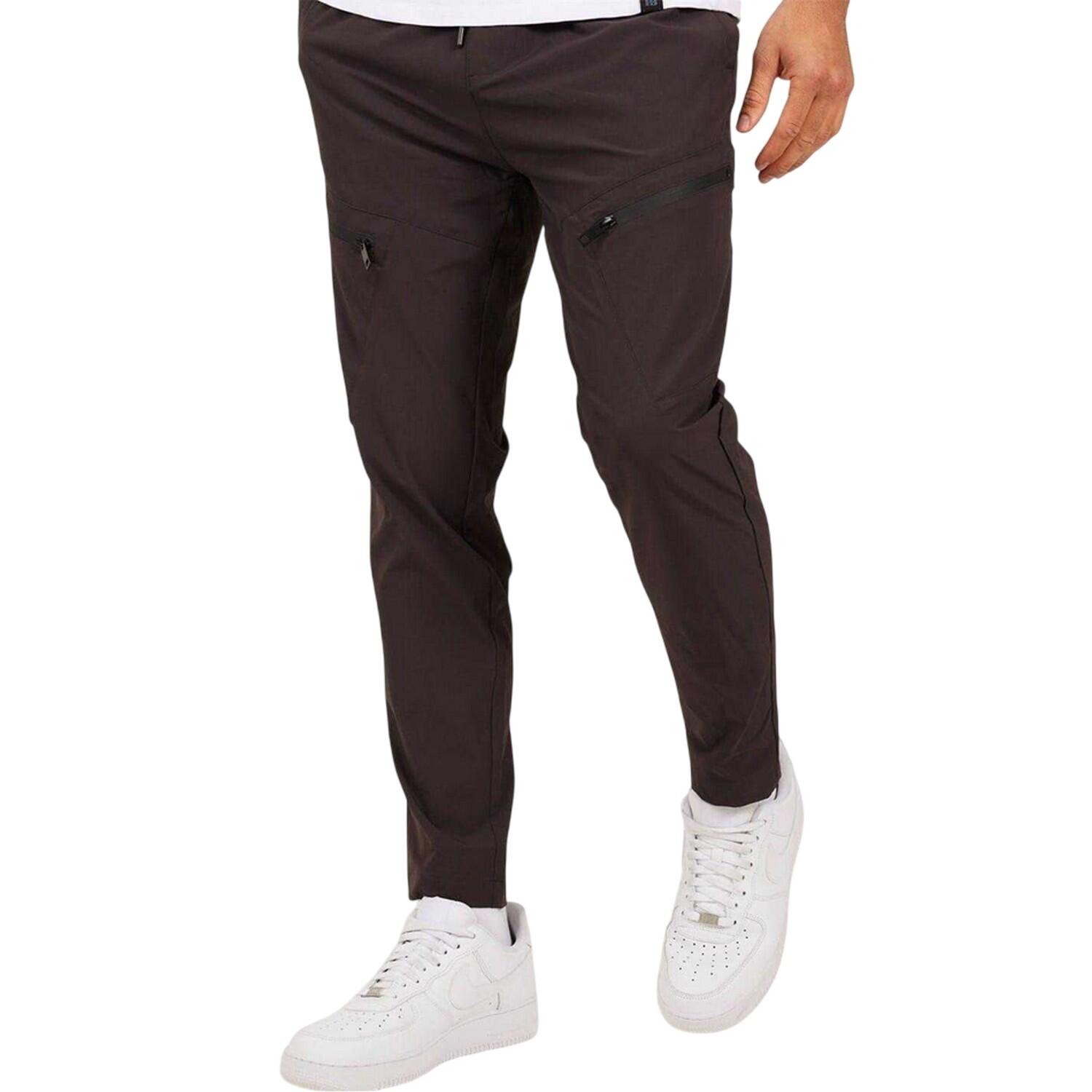 Brave Soul Mens Ripstop Slim Cargo Trousers