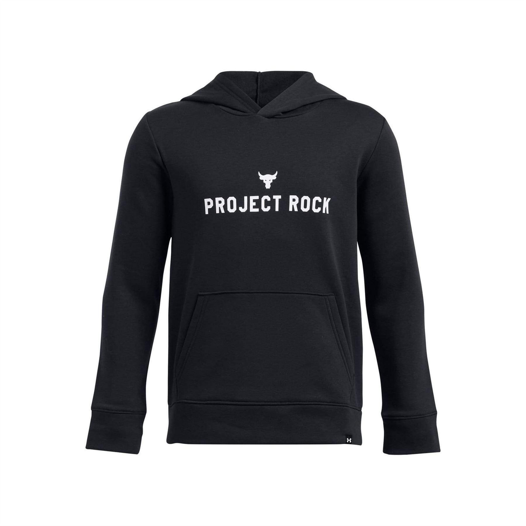 Under Armour Childrens/Kids Project Rock Rival Cotton Blend Pullover Hoodie