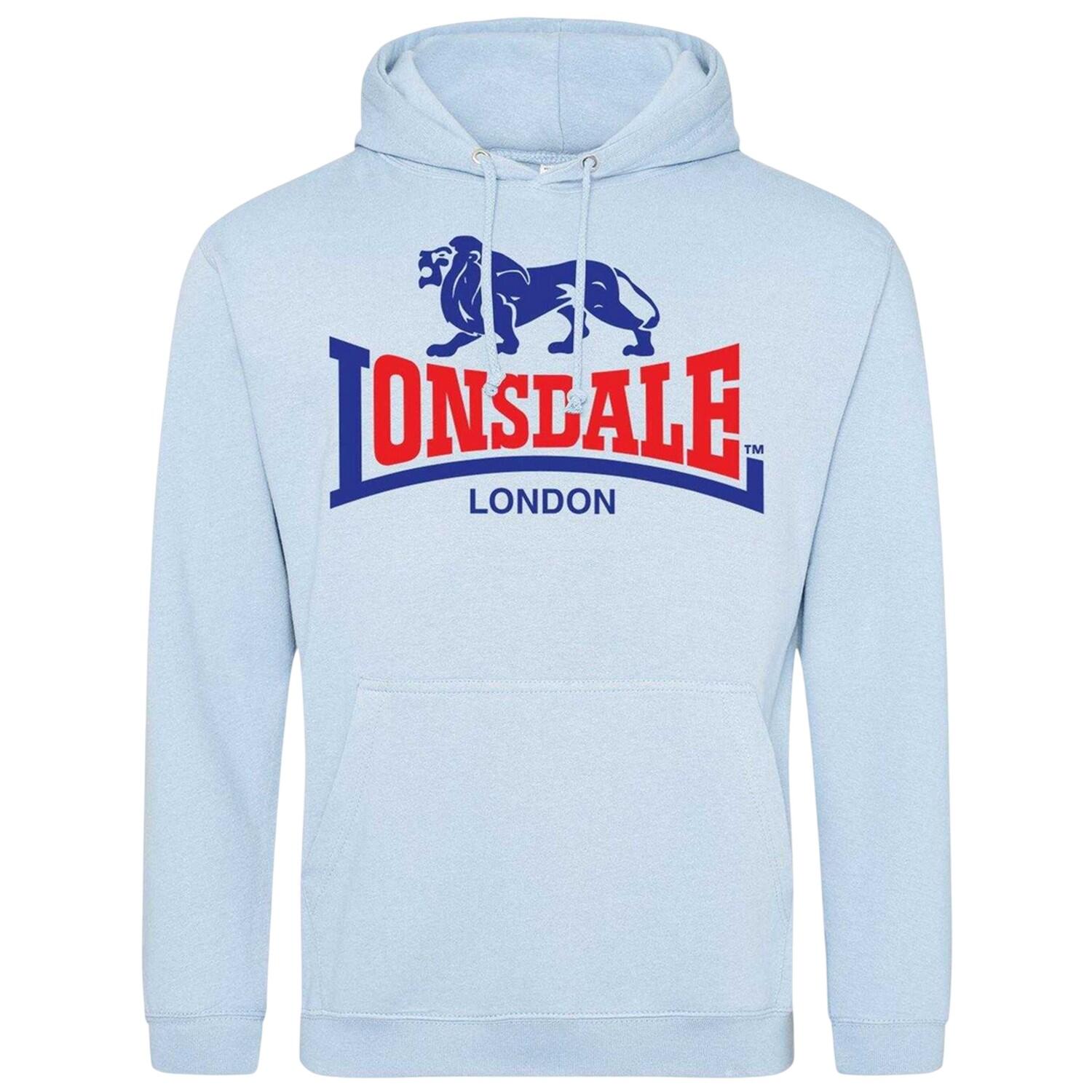 Lonsdale Mens Logo Pullover Hoodie