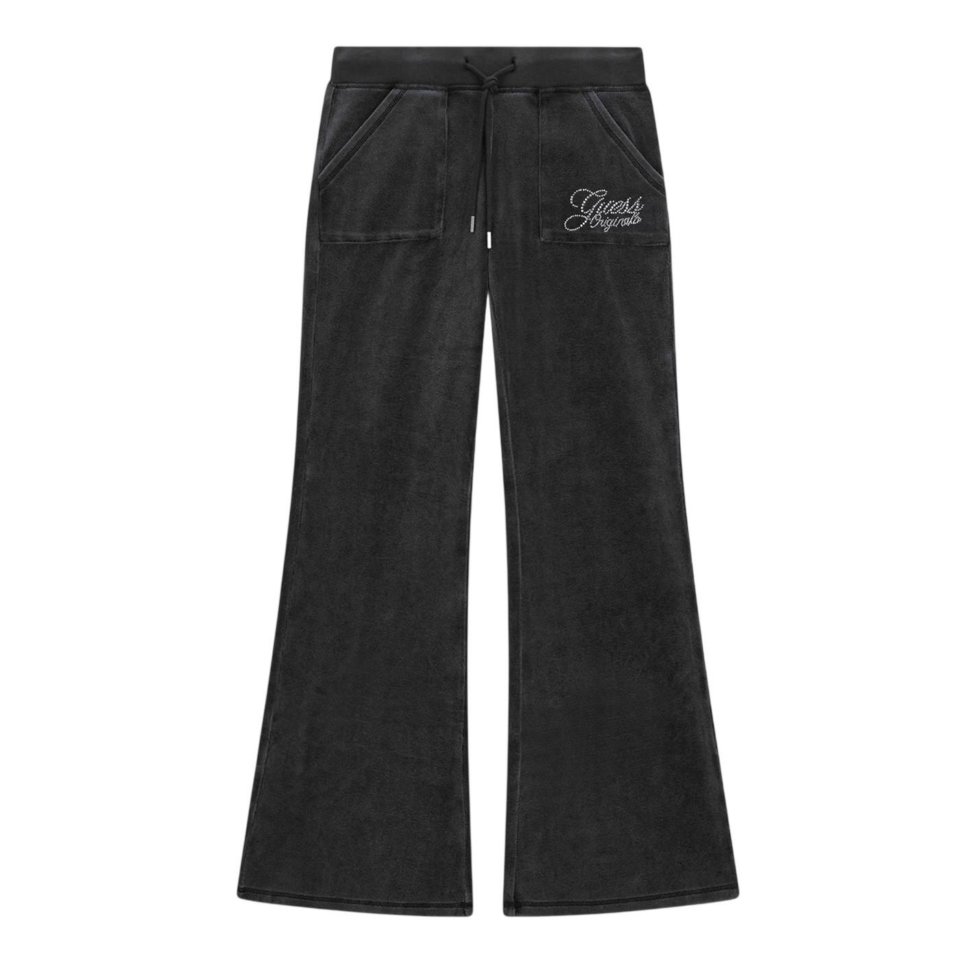 Guess Womens/Ladies Velour Flared Tracksuit Bottoms