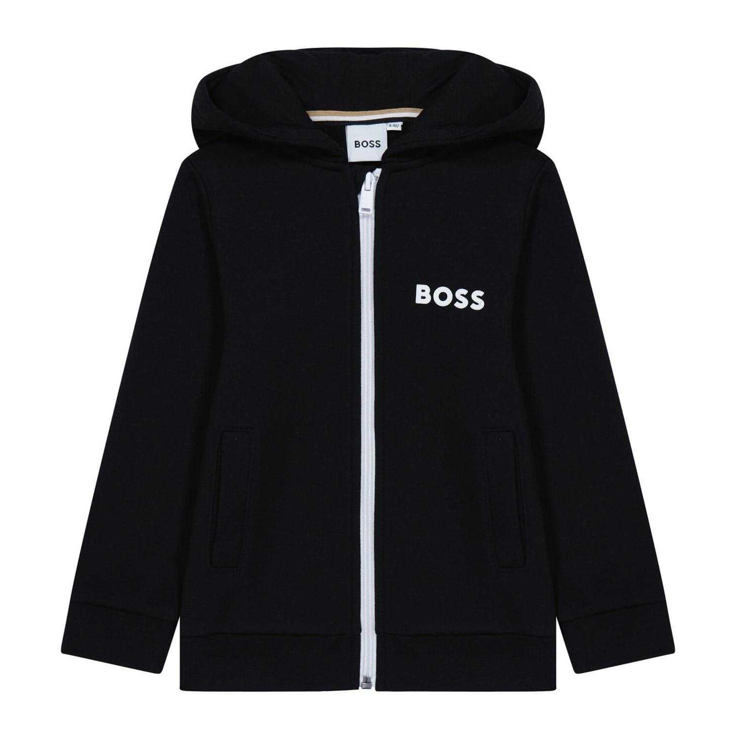 Boss Childrens/Kids Logo Full Zip Hoodie