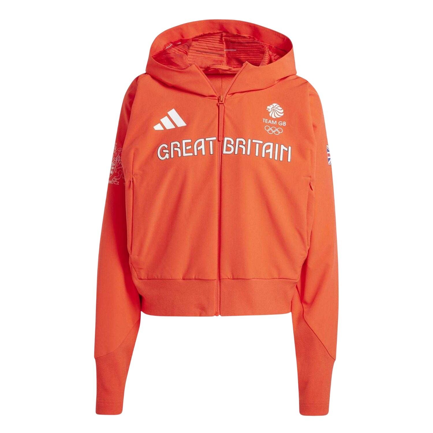 Adidas Womens/Ladies Z.N.E. Team GB Full Zip Hoodie