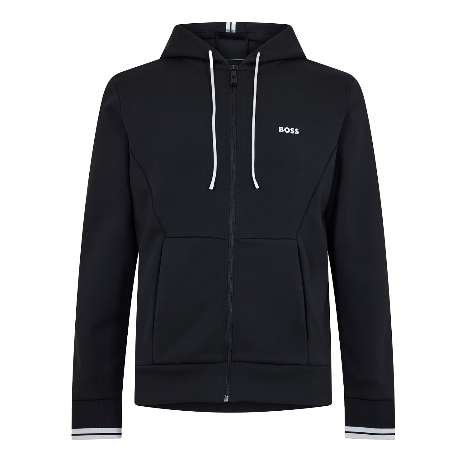 Boss Mens Stretch Sport Full Zip Hoodie
