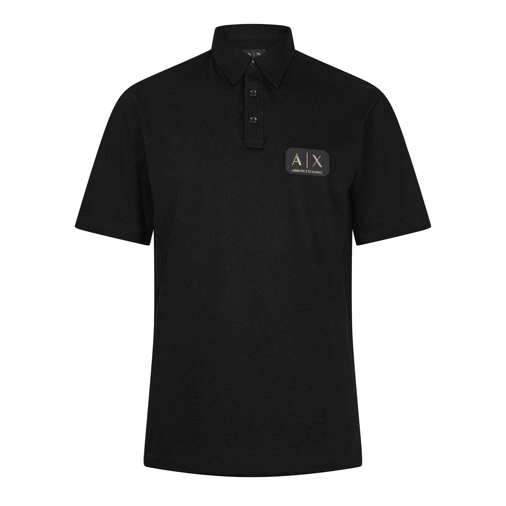 Armani Exchange Mens Badge Logo Polo Shirt