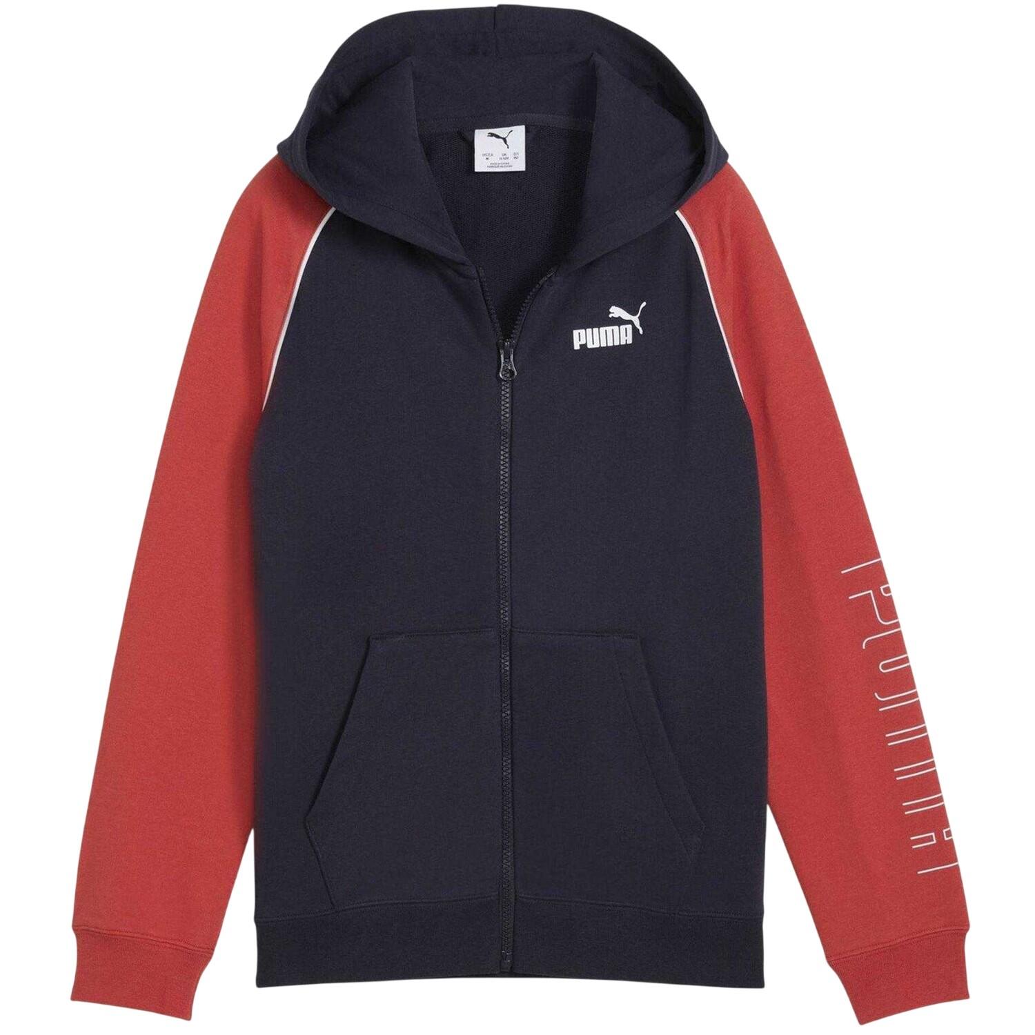 Puma Childrens/Kids Colour Block Raglan Full Zip Hoodie