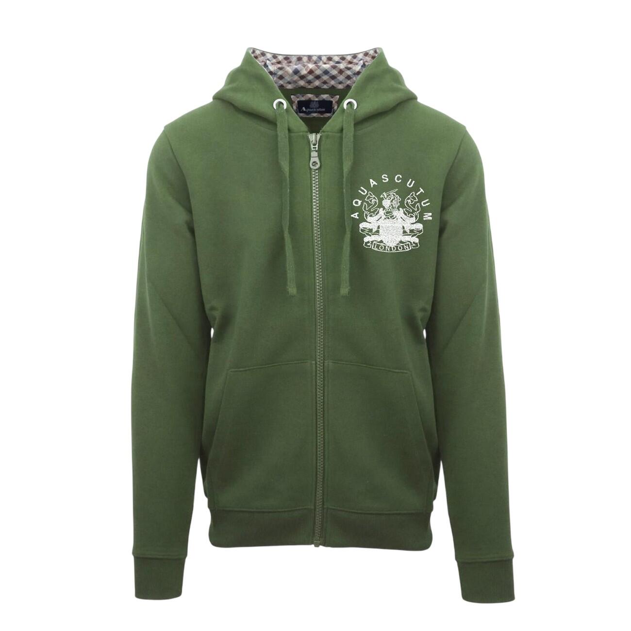 Aquascutum Mens Relaxed Fit Full Zip Hoodie