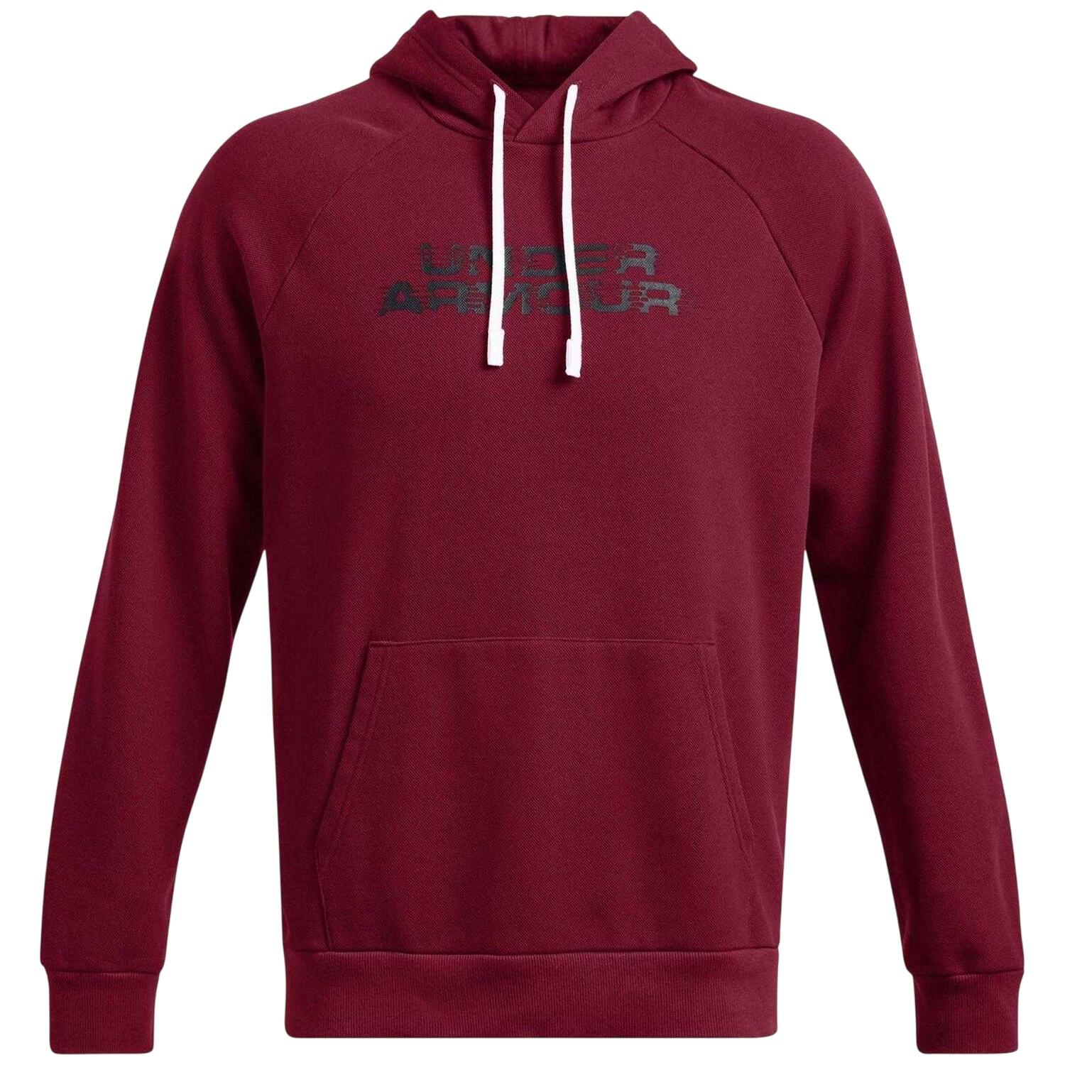 Under Armour Mens Rival Raglan Drawstring Hoodie