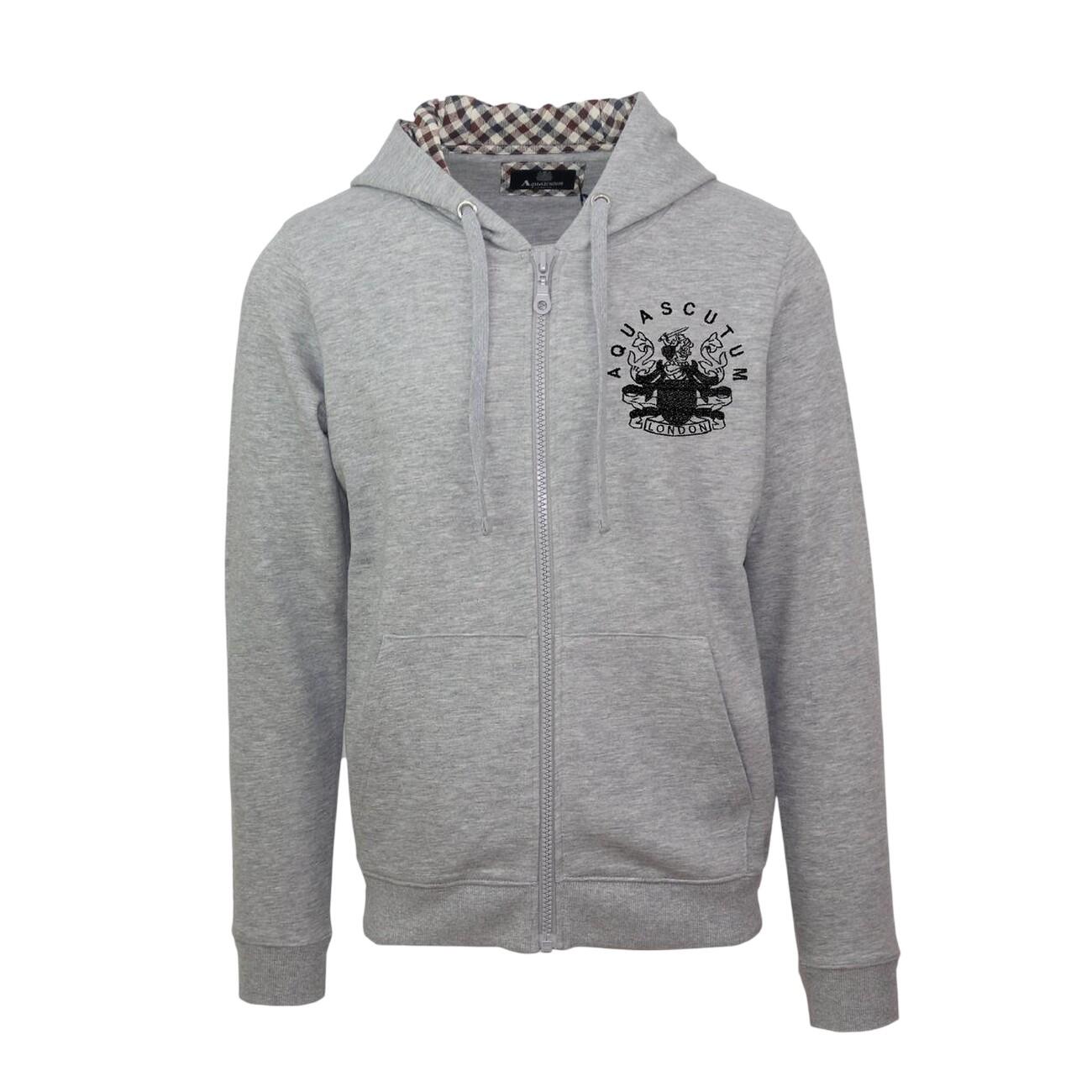 Aquascutum Mens Relaxed Fit Full Zip Hoodie