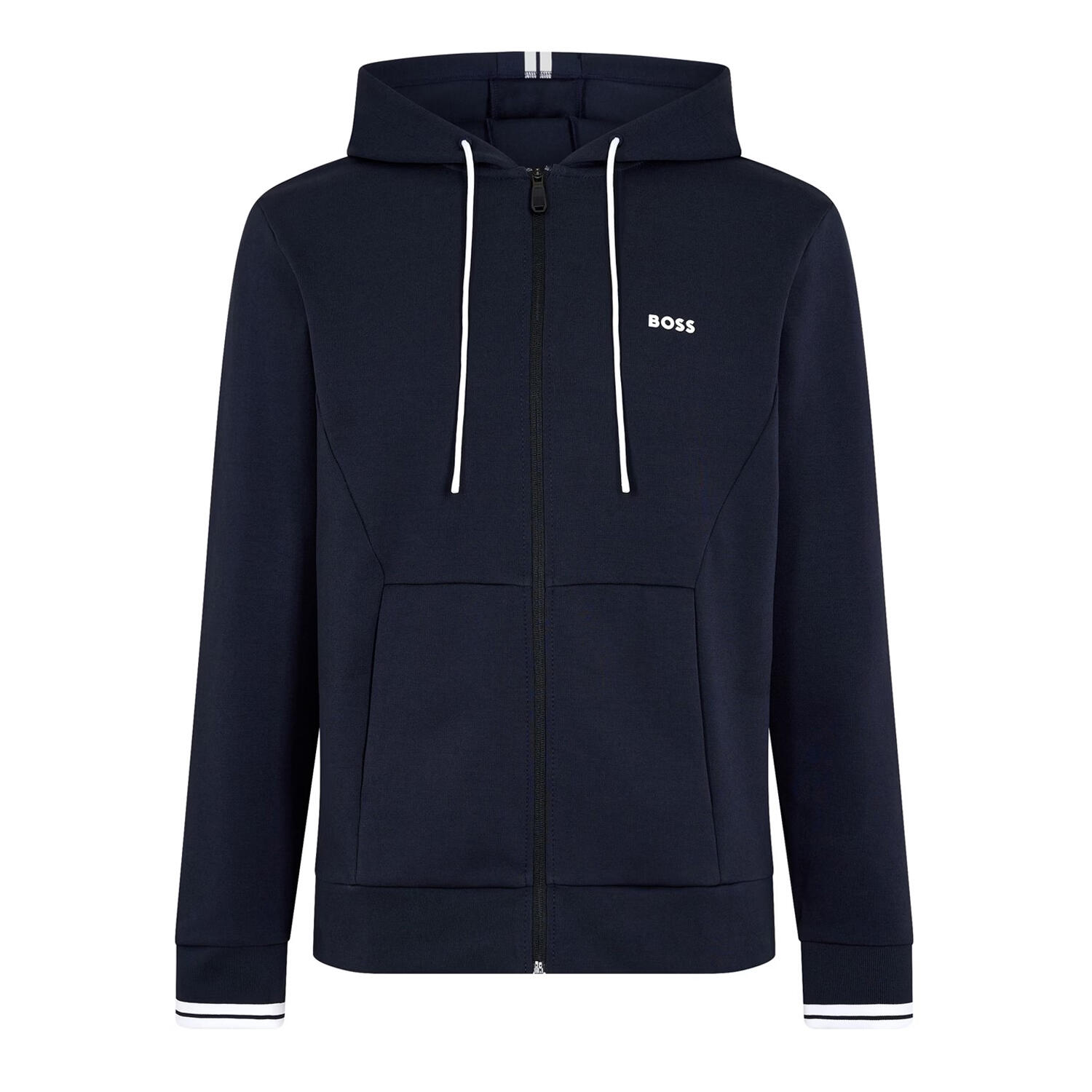Boss Mens Stretch Sport Full Zip Hoodie