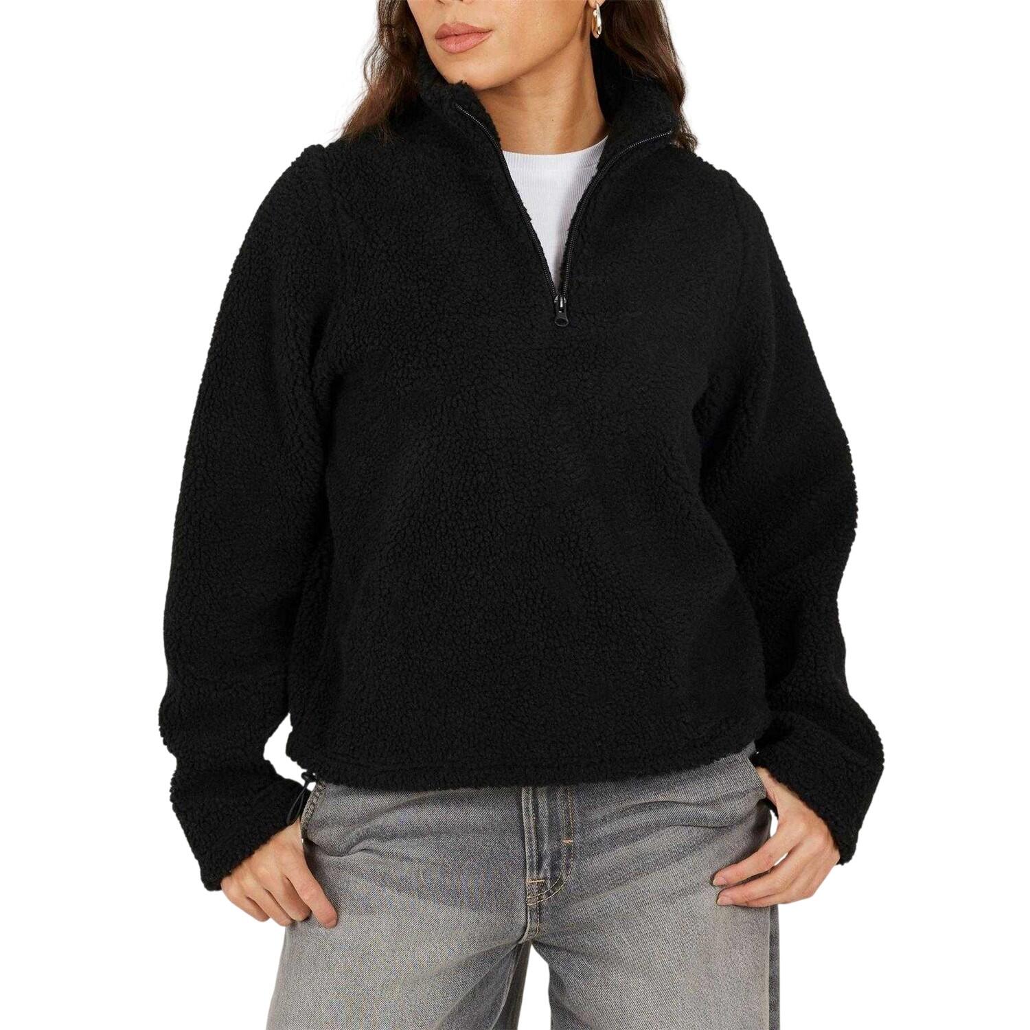 Brave Soul Womens/Ladies Fleece Quarter Zip Sweatshirt