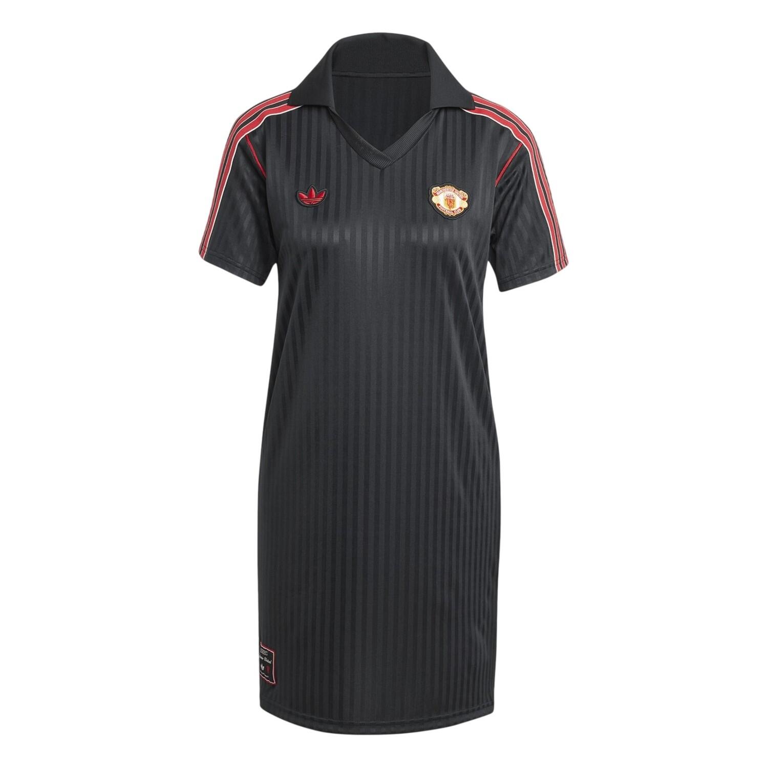 Adidas Womens/Ladies Terrace Icons Manchester United FC Relaxed Fit T-Shirt