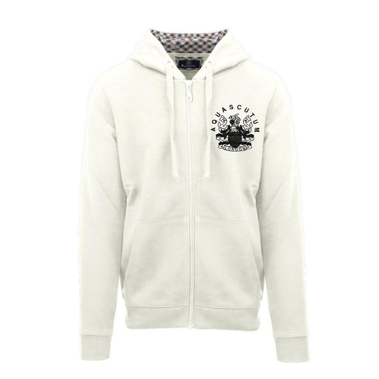 Aquascutum Mens Relaxed Fit Full Zip Hoodie