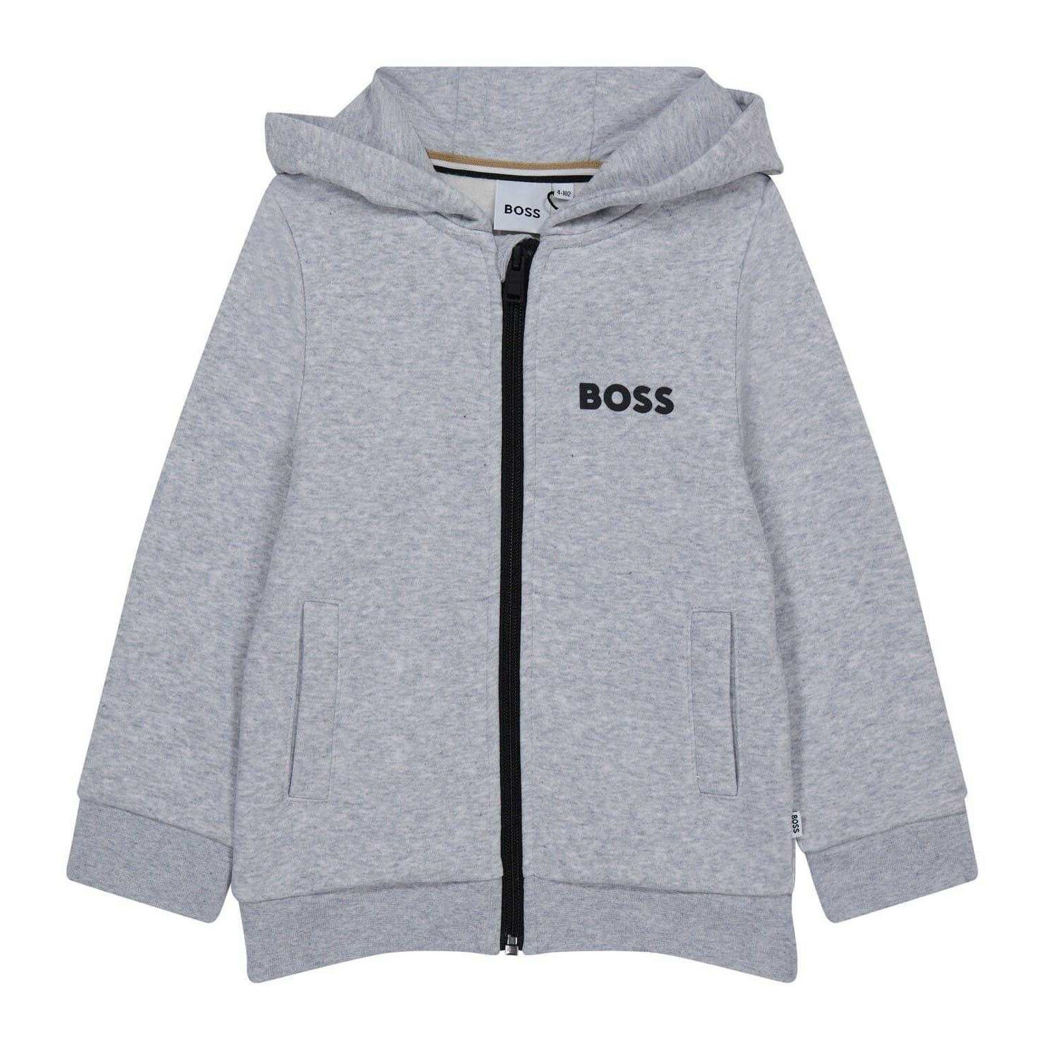 Boss Childrens/Kids Logo Full Zip Hoodie