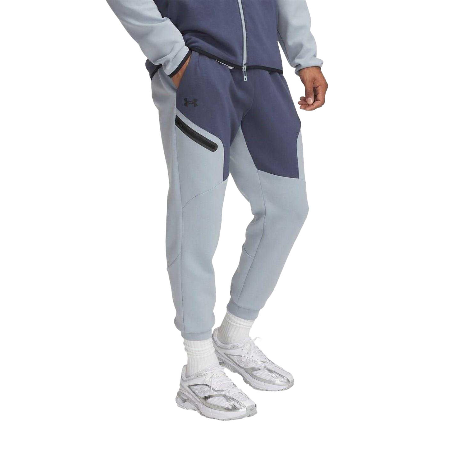 Under Armour Mens Unstoppable Fleece Zip Pocket Joggers