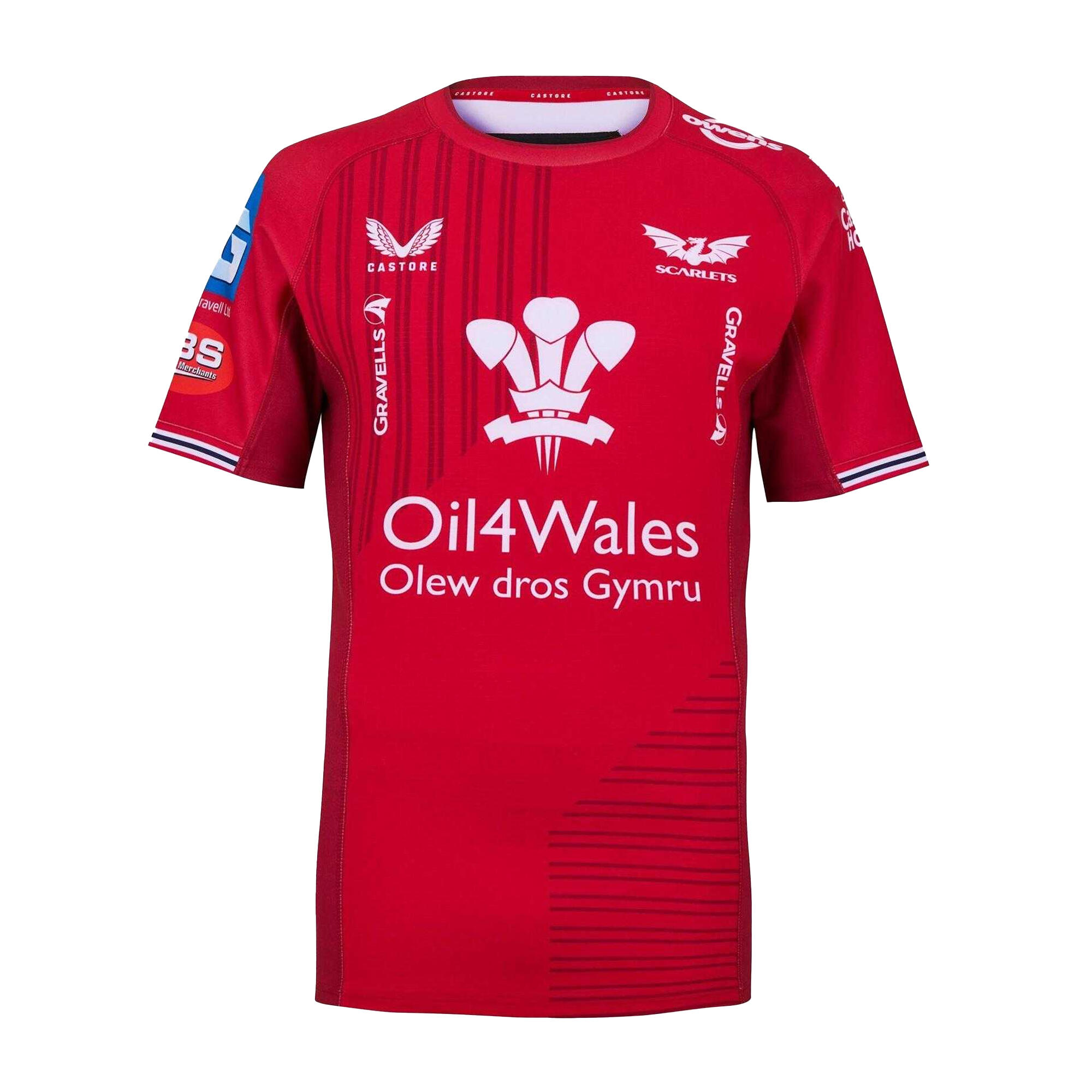 Castore Mens Scarlets Retro Rugby Shirt