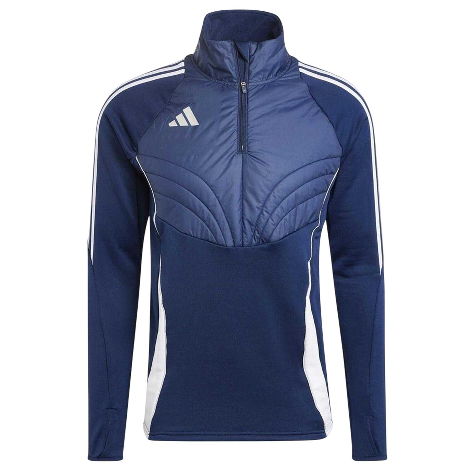 Adidas Mens Tiro 24 Winterized Logo Quarter Zip Top