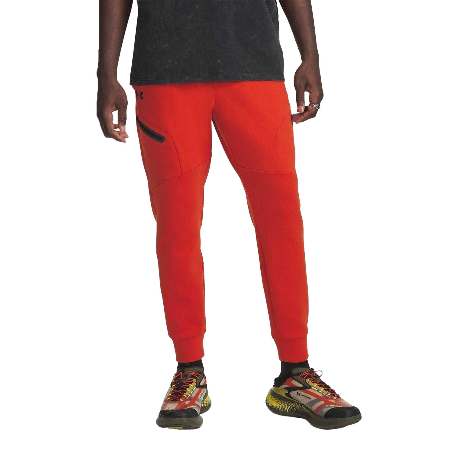 Under Armour Mens Unstoppable Fleece Zip Pocket Joggers