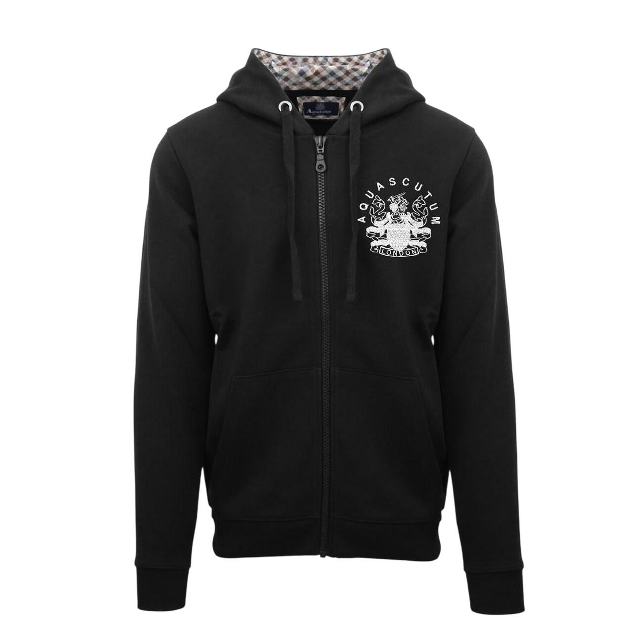 Aquascutum Mens Relaxed Fit Full Zip Hoodie