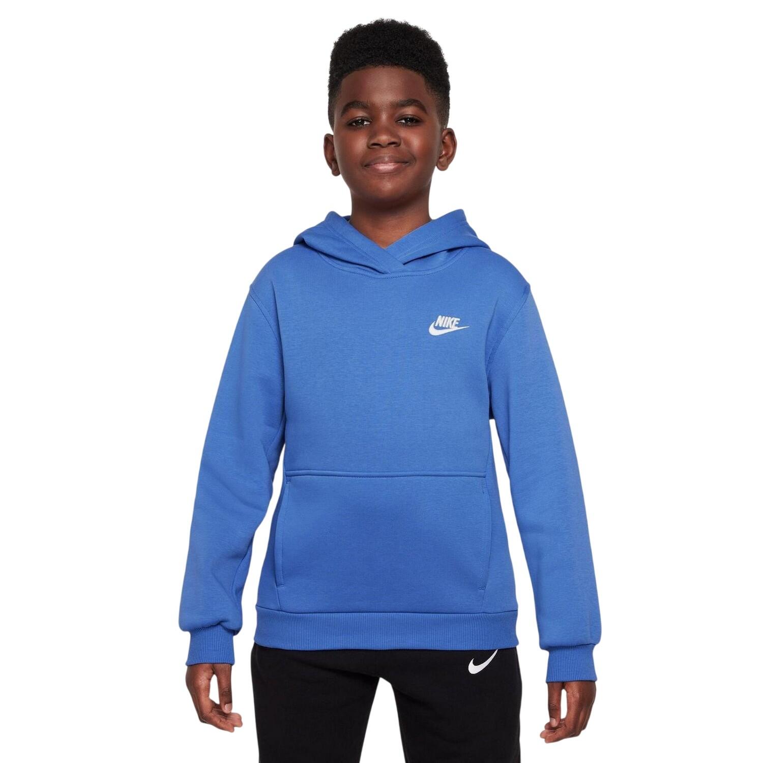 Nike Boys Club Long-Sleeved Pullover Hoodie