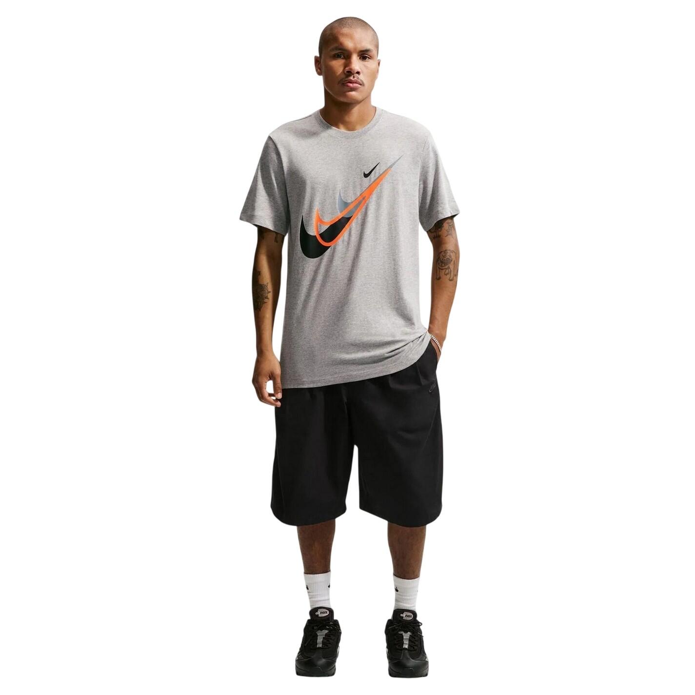 Nike Mens Swoosh Graphic Print T-Shirt